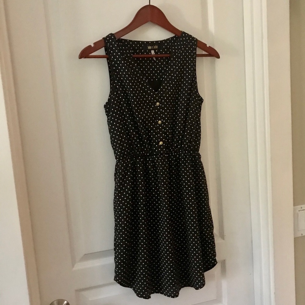 Black Polka Dot Sun Dress